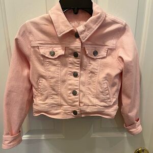 Pink Denim Jacket size S (6/6X) EUC